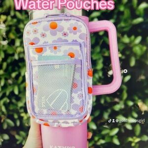 Katydid Pink Bottle with Floral Pouch